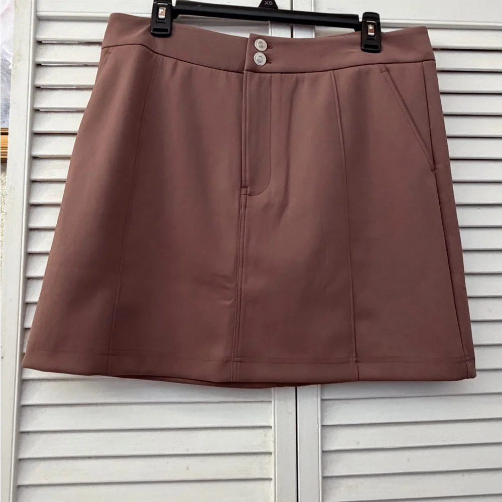 HUDSON Jeans seamed Deep Tapue Mini Skirt with sculpting knit nwot - Picture 2 of 16
